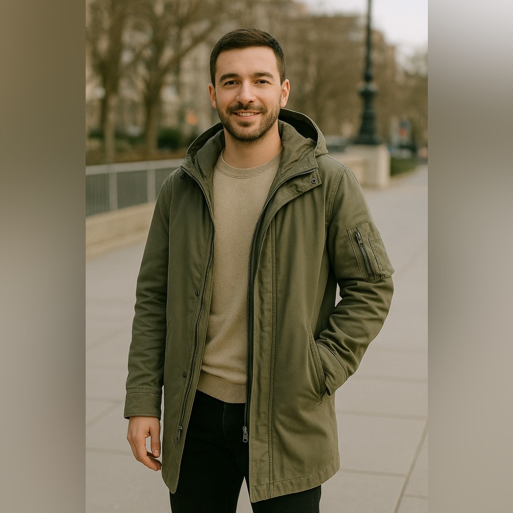 All Saints Olive Green Field Jacket